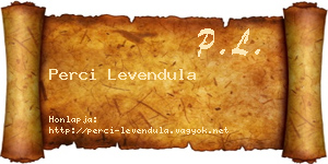 Perci Levendula névjegykártya